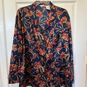 Secret Treasures Floral Pajama Top